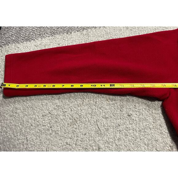 Coldwater Creek Women's Size XL Fleece Jacket Quarter Zip Top Red Pullover - Picture 4 of 9